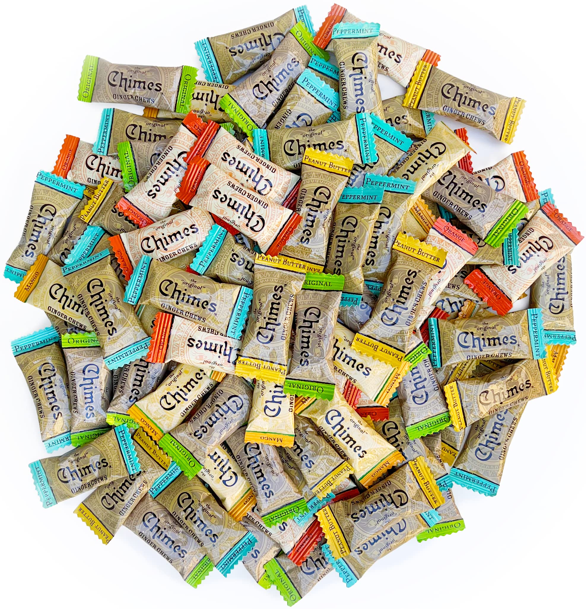 Amazon.com : Chimes Ginger Chews 1lb Variety Bag : Ginger Candy